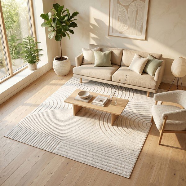 Krem tepih 120x170 cm Whirl – ESTE-image-3