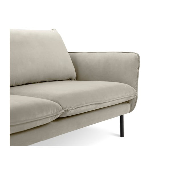 Bež baršunasta sofa Cosmopolitan Design Vienna, 230 cm-image-3