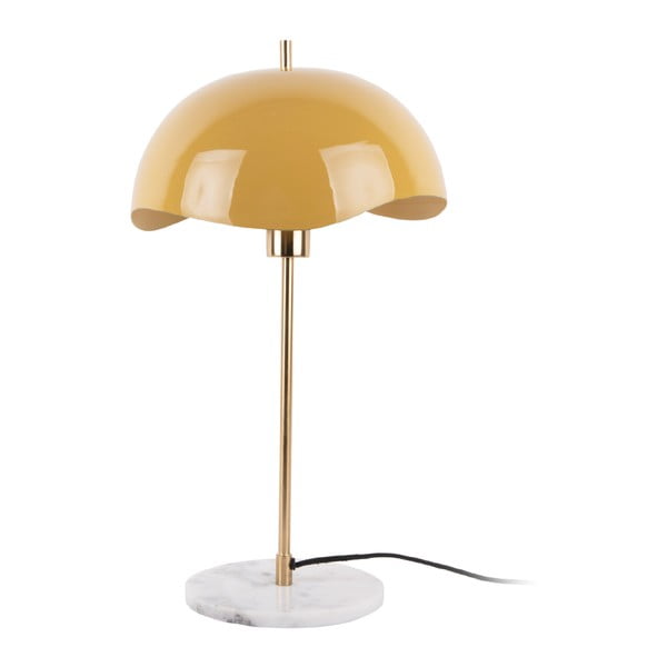 Oker žuta stolna lampa (visina 56 cm)  Waved Dome – Leitmotiv