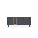 Tamno siva niska komoda 180x76 cm Corvo - Teulat
