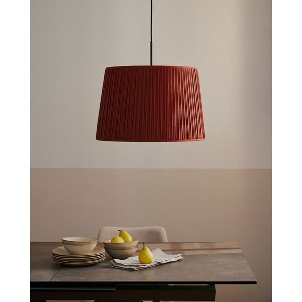 Crveno platno sjenilo ø 50 cm Guash - Kave Home-image-1