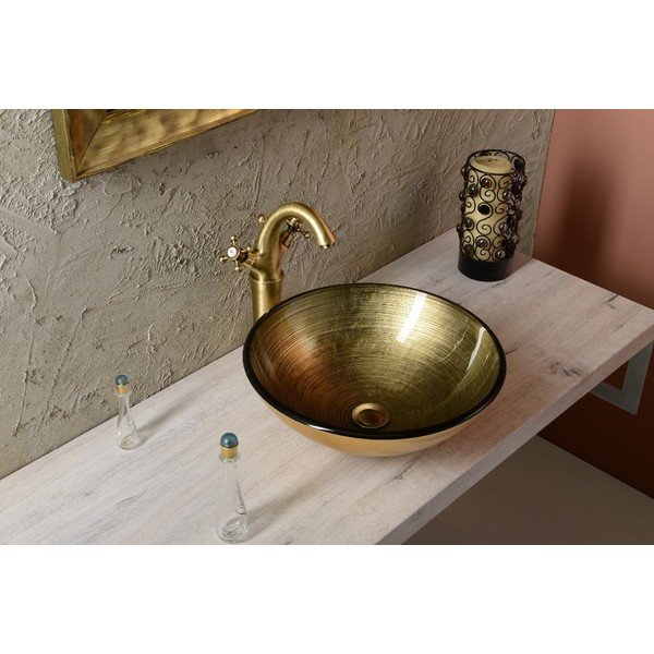 Stojeća slavina za umivaonik u brončanoj boji Antea – Sapho-image-2