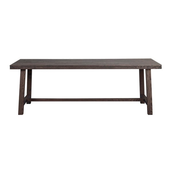 Blagovaonski stol od tamnosmeđeg hrasta Rowico Brooklyn, 220 x 95 cm-image-4