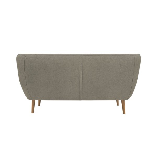 Smeđa dvosjeda sa svijetlim nogama Mazzini Sofas Sicile-image-1