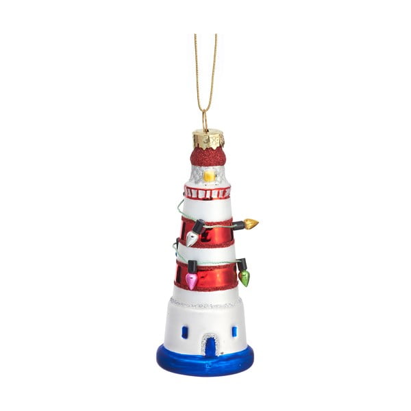 Stakleni ukras za božićno drvce Lighthouse – Sass & Belle