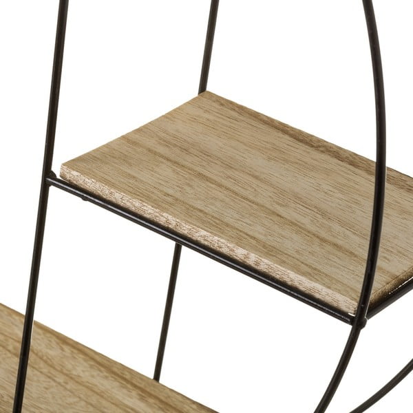 Crna/natur polica s više razina od masivne paulovnije – Casa Selección-image-1