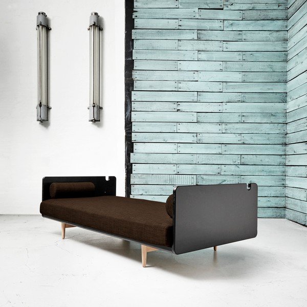 Sofa na razvlačenje Karup Deva Black / Raw Oak / Choco Brown-image-1