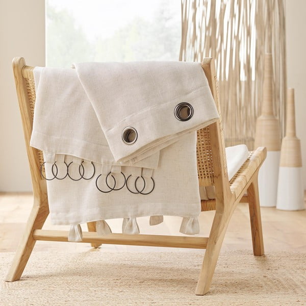 Bež zavjesa 140x240 cm Pauline – douceur d'intérieur-image-4