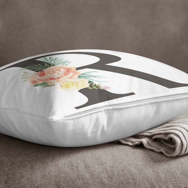 Jastučnica Minimalist Cushion Covers Floral Alphabet R, 45 x 45 cm