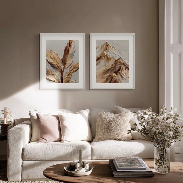 Tiskana slika s okvirom 40x50 cm Golden Strelitzia – Styler-image-1