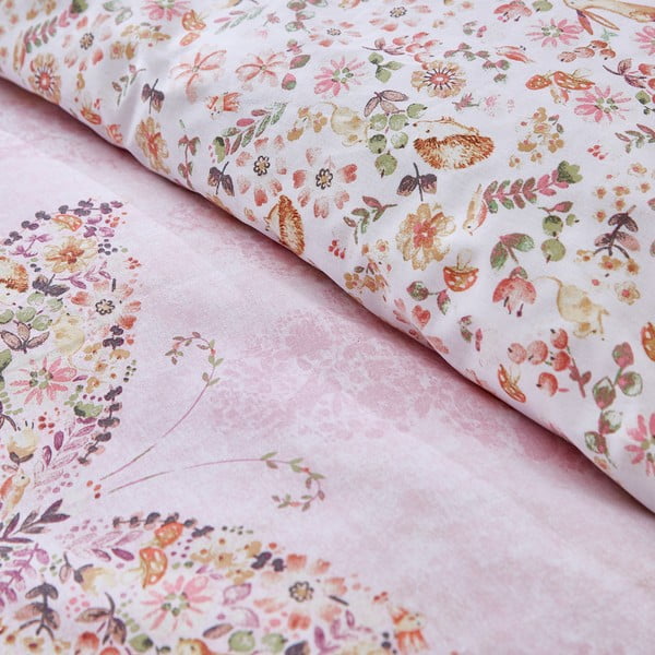 Ružičasta dječja posteljina za bračni krevet 200x200 cm Enchanted Butterfly – Catherine Lansfield-image-4