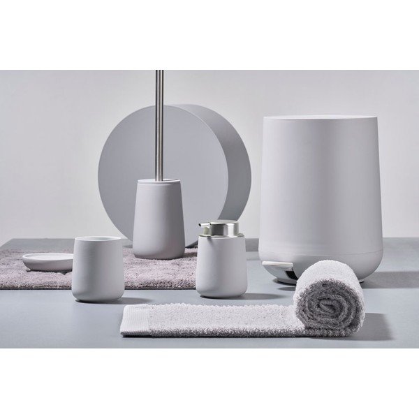 Svijetlo siva plastična kanta za smeće 3 l Nova – Zone-image-1