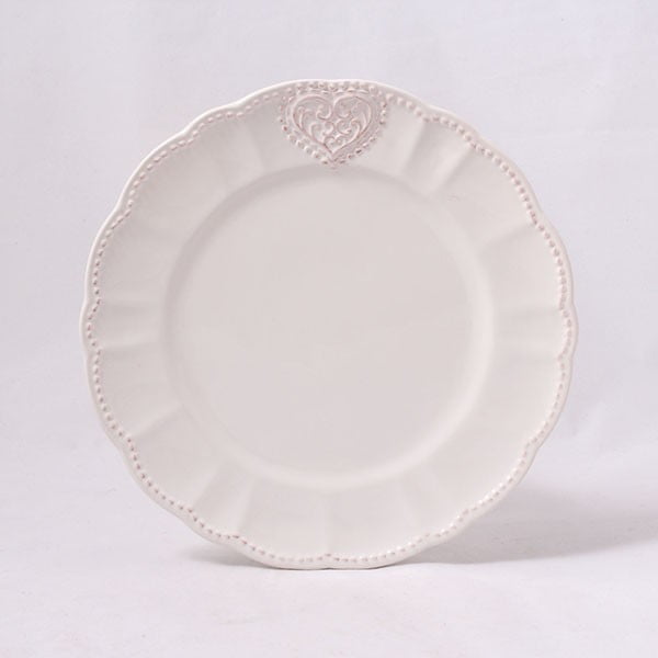 Zemljani tanjur Dakls Heart, 20,6 cm