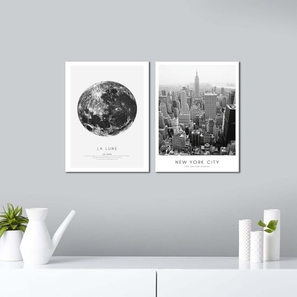 Slike u setu 2 kom 30x40 cm New York City – Wallity-image-1