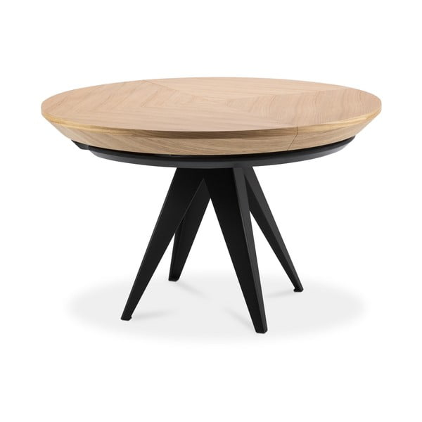 Okrugao proširiv blagovaonski stol s dodatnom pločom s pločom stola u dekoru hrasta ø 120 cm Magnus – Windsor & Co Sofas