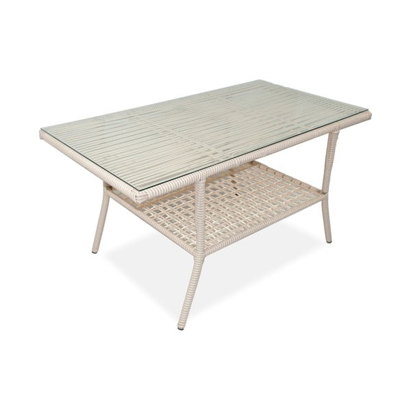 Krem vrtna garnitura od umjetnog ratana za 4 osobe Newyork 160 – Floriane Garden-image-3