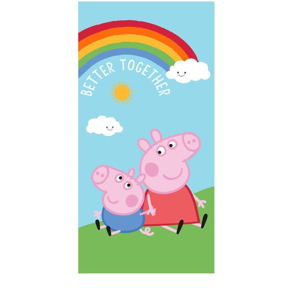 Pamučan dječji ručnik 70x140 cm Peppa Pig – Jerry Fabrics