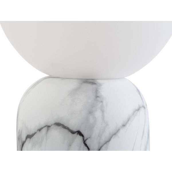 Bijela stolna lampa u mramornom dekoru Leitmotiv Gala, visina 32 cm-image-3