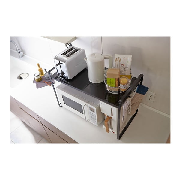 Crna podesiva kuhinjskaa polica YAMAZAKI Tower-image-4