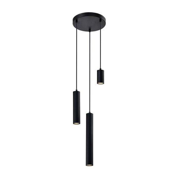 Crna viseća lampa s metalnim sjenilom Tubo - Candellux Lighting
