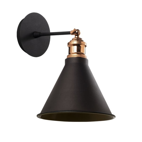 Crna/u zlatnoj boji zidna lampa ø 20 cm Tramino – Opviq lights-image-2