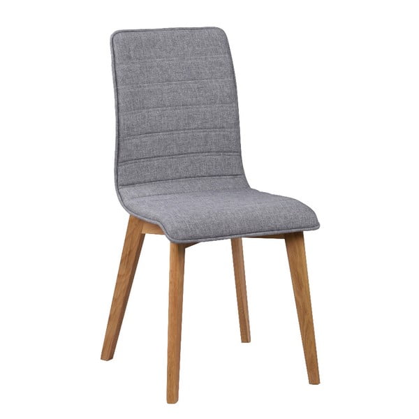 Siva blagovaonska stolica sa smeđim nogama Rowico Grace