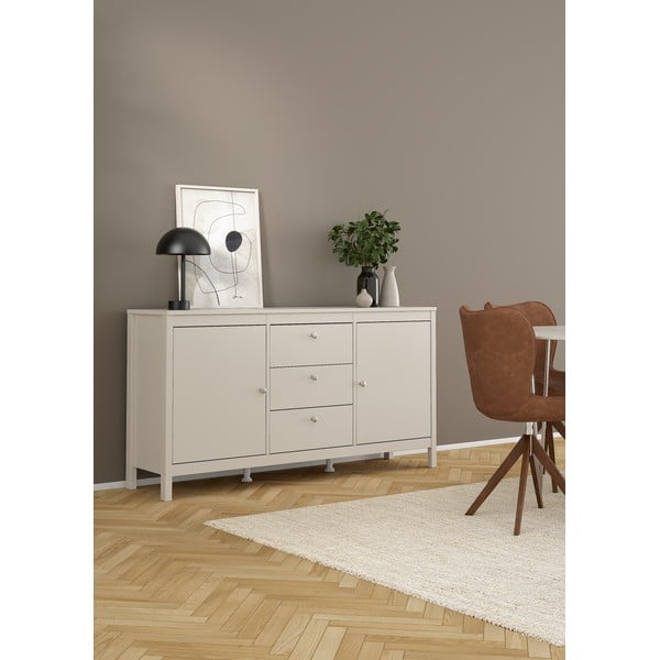 Sivo-bež komoda 152x80x38 cm Madrid – Tvilum-image-3