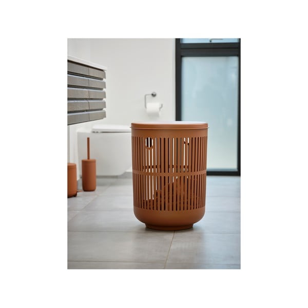 Narančasta plastična kanta za smeće s pedalom 4 l Ume – Zone-image-3