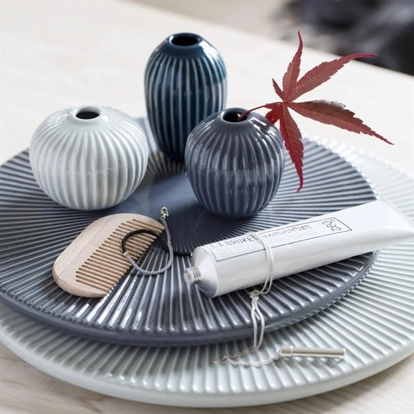 Set 3 kamene vaze Kähler Design Hammershoi Minijaturni Cold paletaHammershoi Miniature Cold Palette-image-1