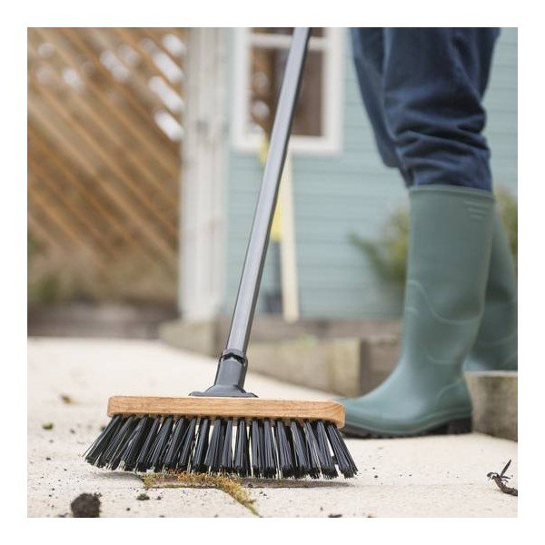 Glava za metlu s grubim vlaknima od reciklirane plastike Addis Varnished, 32,5 cm-image-1