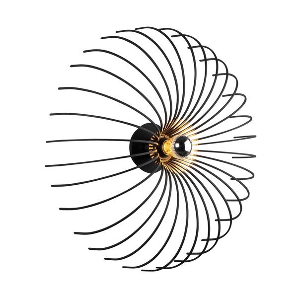 Crna zidna lampa Homemania Decor Lion-image-2
