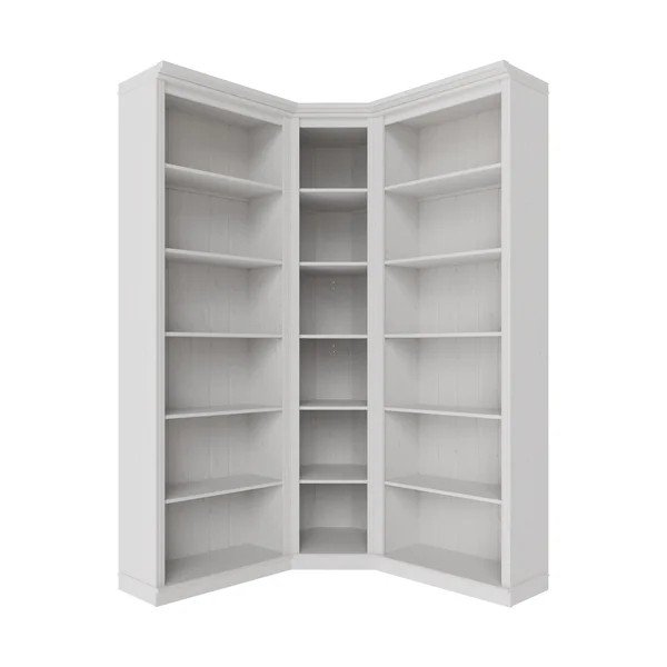 Bijela biblioteka od masivnog bora 85x219x56 cm Anita – Støraa-image-4