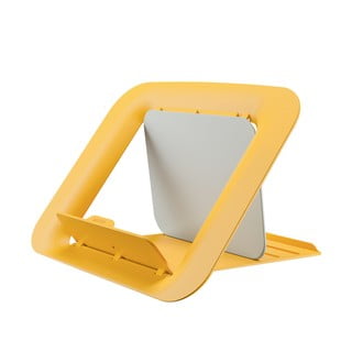 Žuti podesivi stalak za laptop Leitz Cozy Ergo