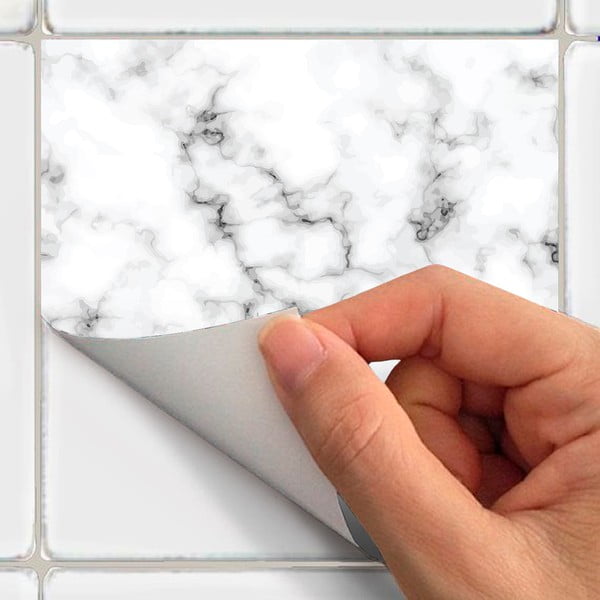 Naljepnice u setu za pločice 24 kom 10x10 cm Marble – Ambiance-image-3