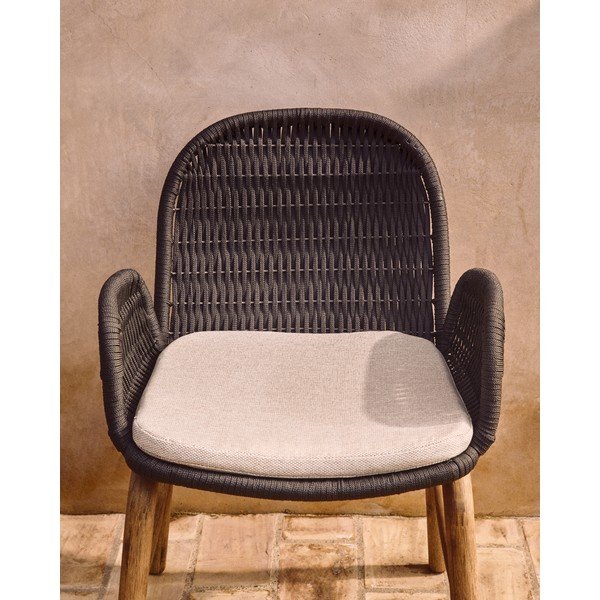 Tamno siva vrtna stolica Alipa – Kave Home-image-4