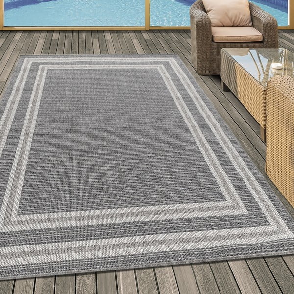 Sivi vanjski tepih 120x170 cm Aruba – Ayyildiz Carpets-image-1