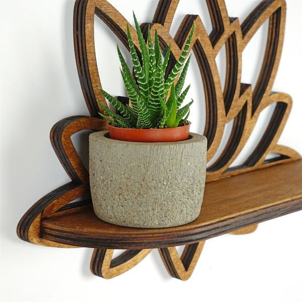 Polica u prirodnoj boji 33 cm Lotus – Kalune Design-image-4