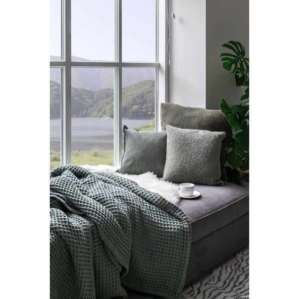 Smeđi ukrasni jastuk Tiseco Home Studio Ribbed, 40 x 40 cm-image-1