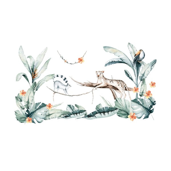 Ukrasne naljepnice na ambijentu tropskog zida-image-1