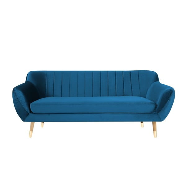 Kauč od plavog baršuna Mazzini Sofas Benito, 188 cm
