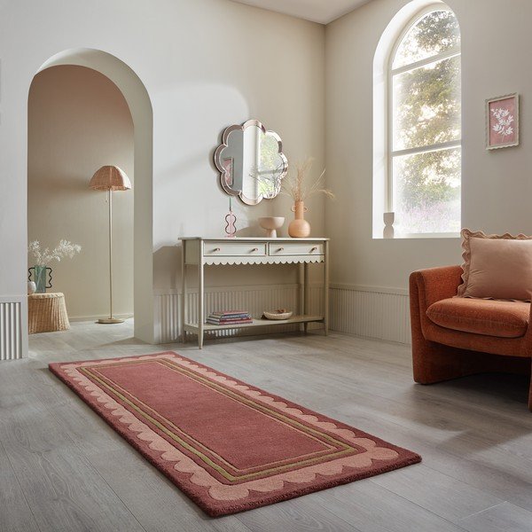 Bordo ručno rađena vunena staza 80x230 cm Lois – Flair Rugs-image-1