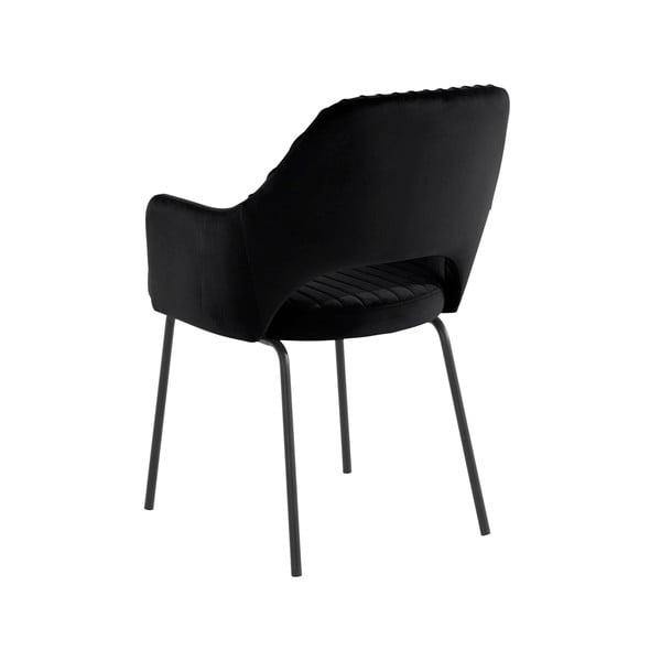 Crne baršunaste blagovaonske stolice u kompletu od 2 kom Britney - Støraa-image-3