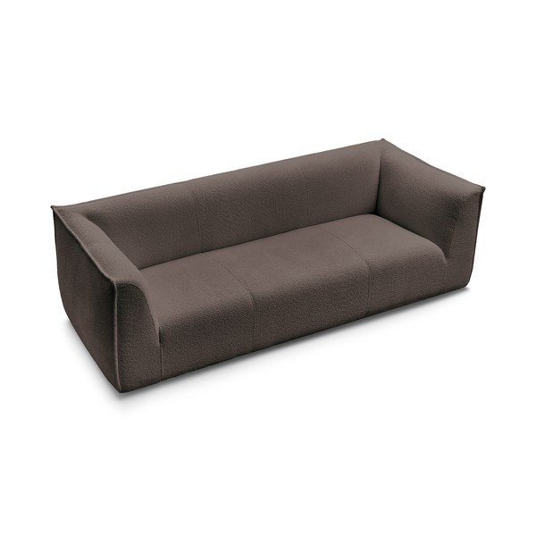 Smeđa sofa od bouclé tkanine 242 cm Giorgia – Bobochic Paris-image-4