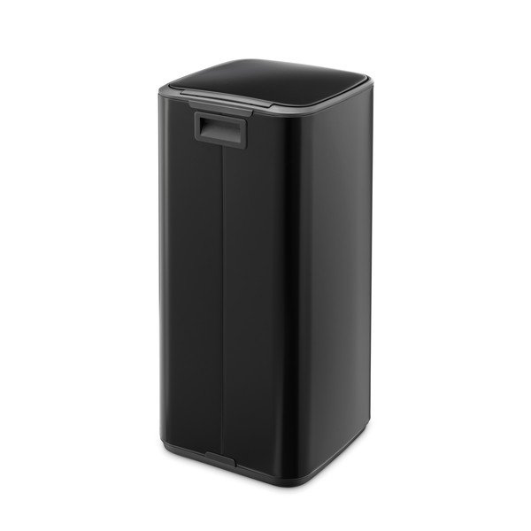 Mat crna željezna kanta za smeće s pedalom 30 l Bo – Brabantia-image-4