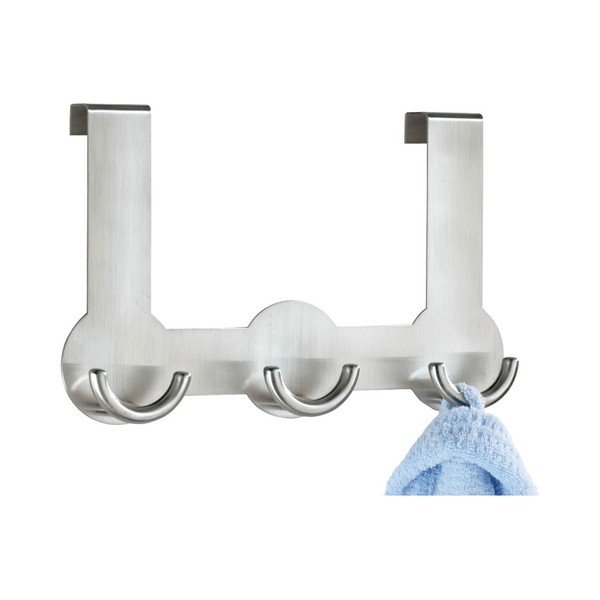 Vješalica za vrata s 3 kukice u srebrnoj boji Wenko Rondo-image-1