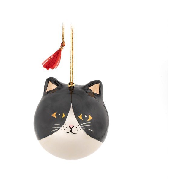 Papirnat ukas za božićno drvce 8 cm Black Cat – Sass & Belle