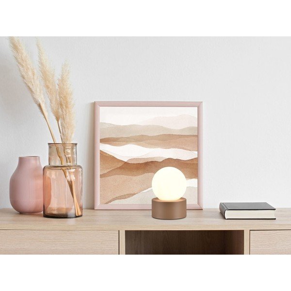 Bijelo-smeđa stolna lampa (visina 17 cm) Countess – Reality-image-1