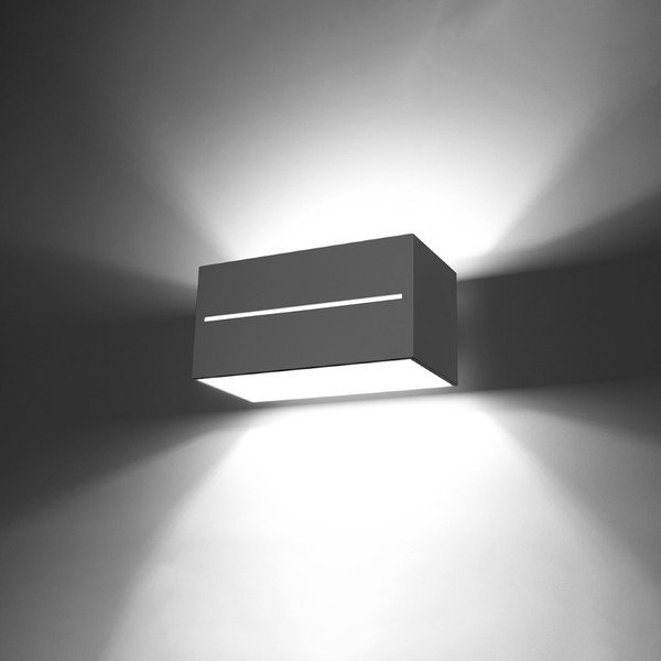 Siva zidna lampa Lorum Maxi – Sollux-image-3