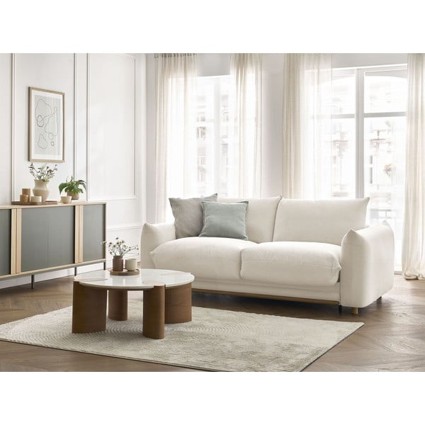 Krem sklopiva sofa 234 cm Ernest – Bobochic Paris-image-1