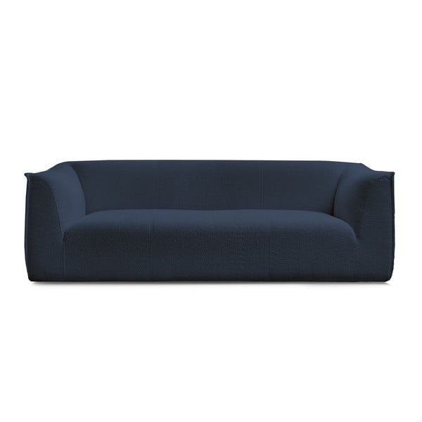 Tamno plava sofa od bouclé tkanine 242 cm Giorgia – Bobochic Paris